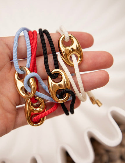 Tied Together Light Blue - Armband - ellemilla
