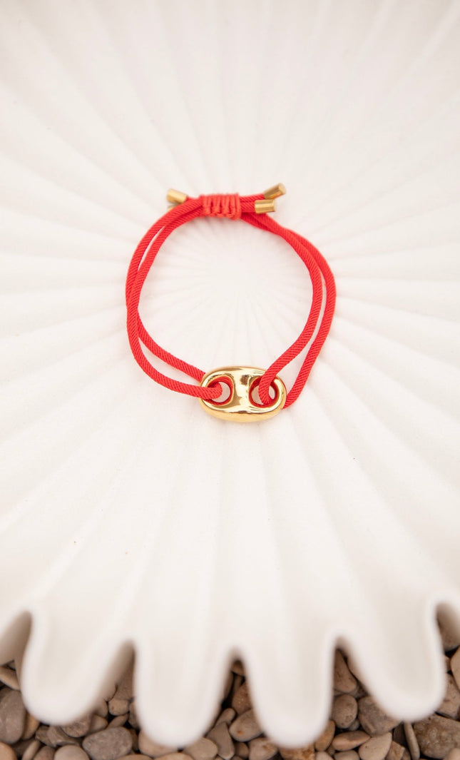 Tied Together Red - Armband - ellemilla