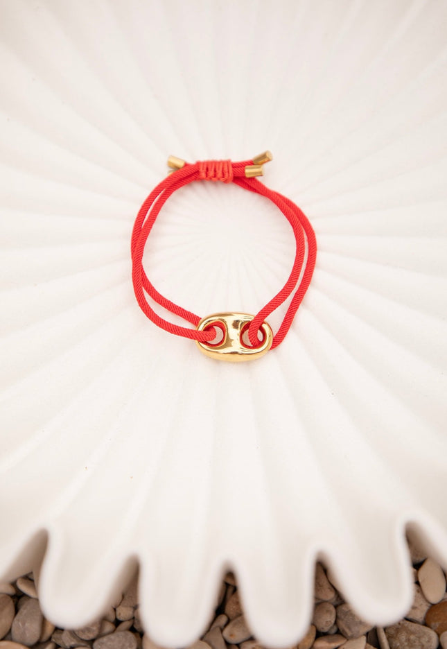 Tied Together Red - Armband - ellemilla