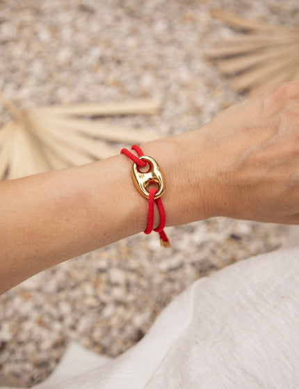 Tied Together Red - Armband - ellemilla