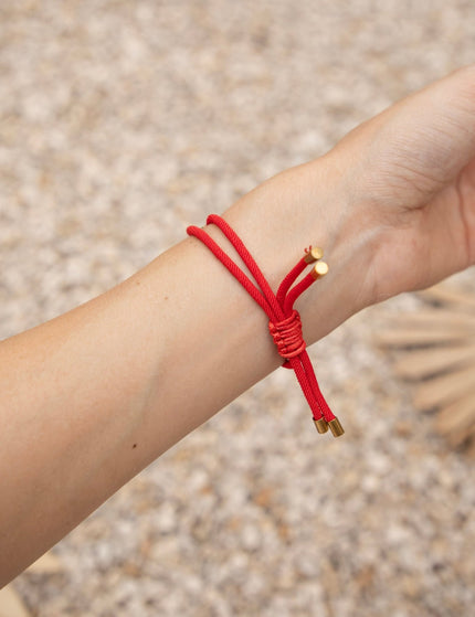 Tied Together Red - Armband - ellemilla