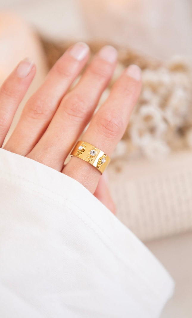 Trinity Spark Gold - Ring - ellemilla