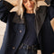 Twin Side Trench Dark Blue - Jacket - ellemilla