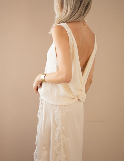 Twist Me Softly Beige - Top - ellemilla