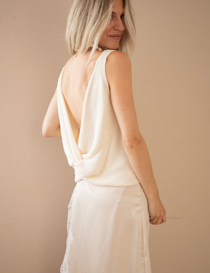 Twist Me Softly Beige - Top - ellemilla