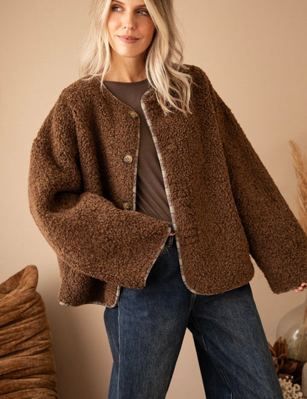 Two Ways Teddy Brown - Jacket - ellemilla