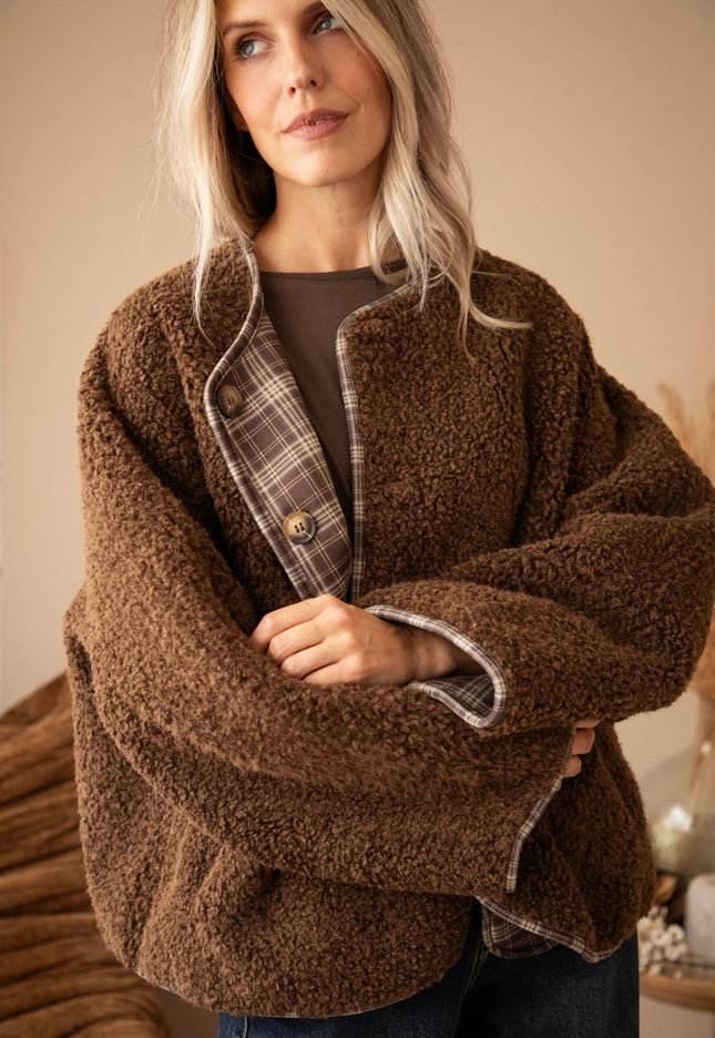 Two Ways Teddy Brown - Jacket - ellemilla