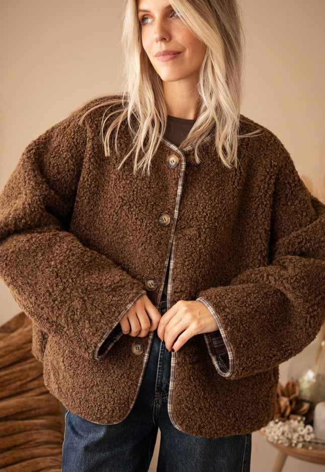 Two Ways Teddy Brown - Jacket - ellemilla