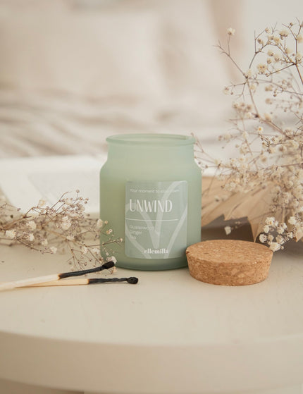 Unwind Mint - Geurkaars - ellemilla