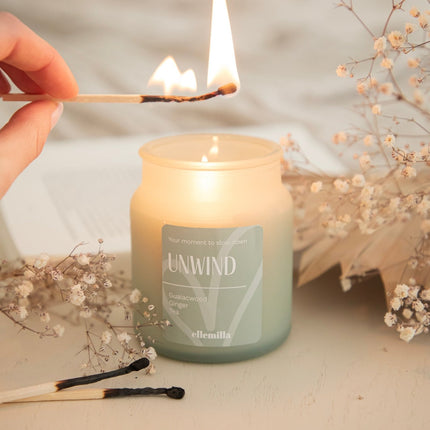 Unwind Mint - Geurkaars - ellemilla