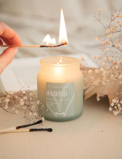 Unwind Mint - Geurkaars - ellemilla