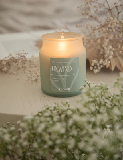 Unwind Mint - Geurkaars - ellemilla