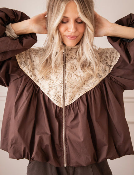 Upper Lace Brown/Beige - Jacket - ellemilla