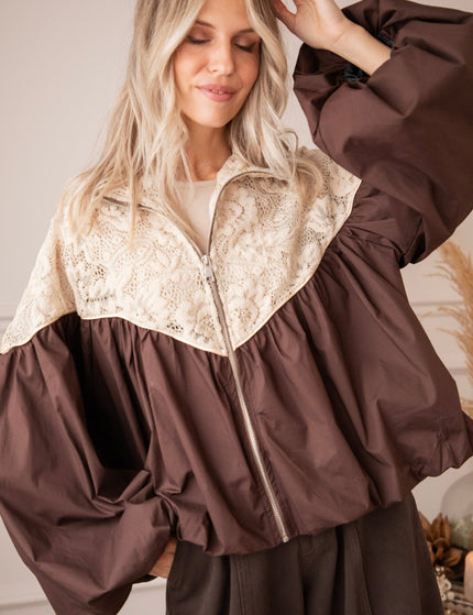 Upper Lace Brown/Beige - Jacket - ellemilla
