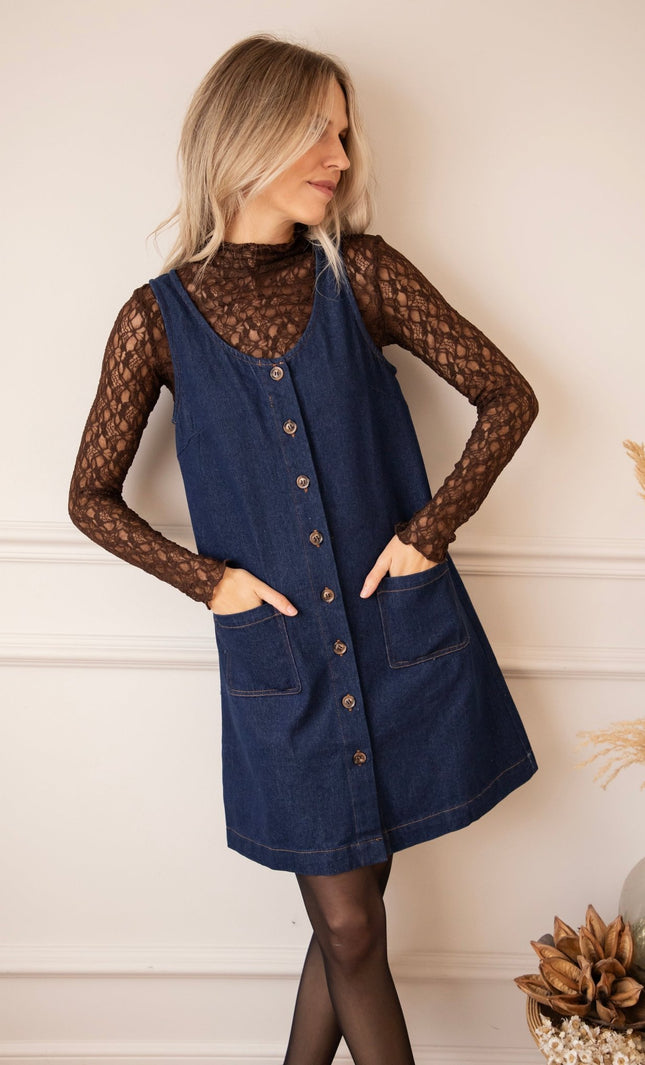 Vera Mae Dark Blue - Jurk - ellemilla