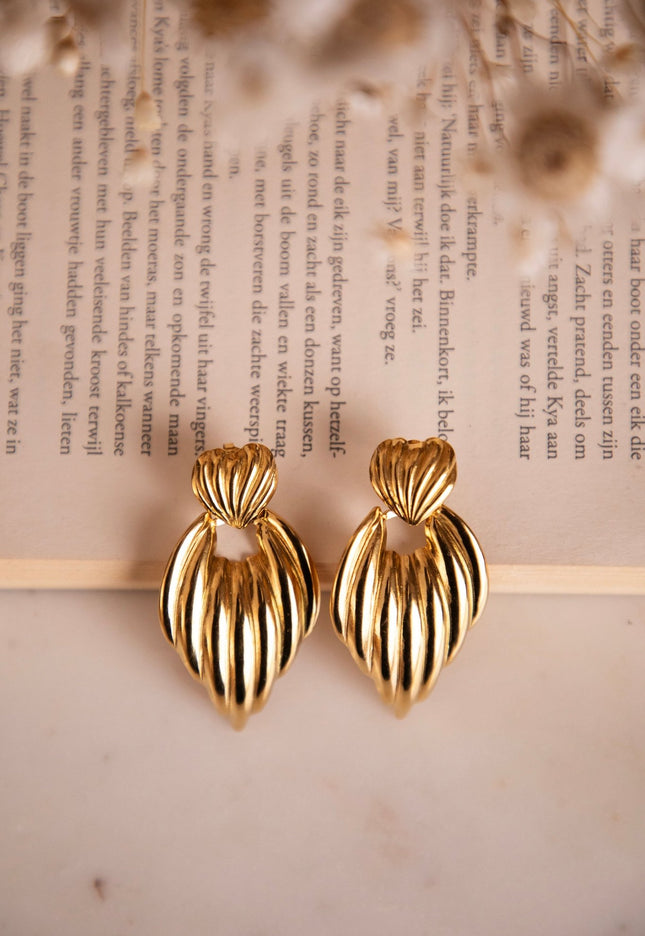 Vera Vintage Gold - Oorbellen - ellemilla
