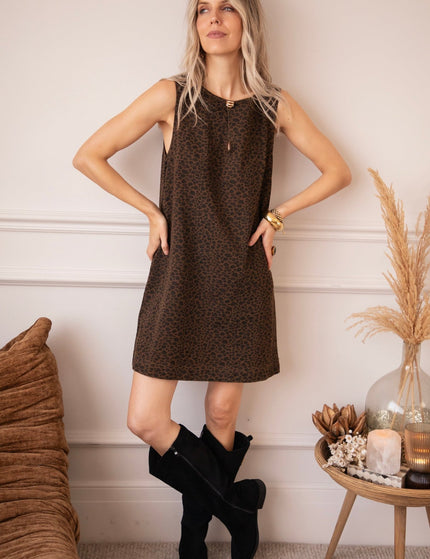 Vera Wild Brown - Jurk - ellemilla