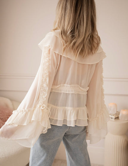 Volantina Beige - Blouse - ellemilla