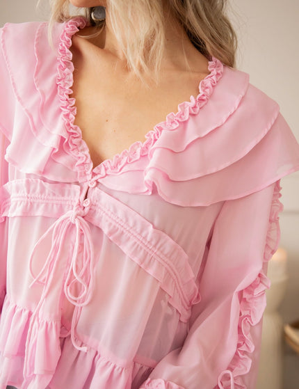 Volantina Pink - Blouse - ellemilla