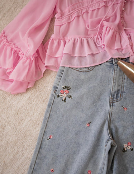 Volantina Pink - Blouse - ellemilla