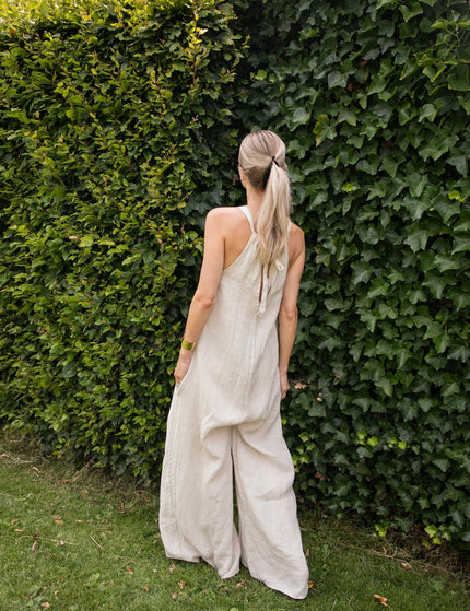 Wander Linen Beige - Jumpsuit - ellemilla