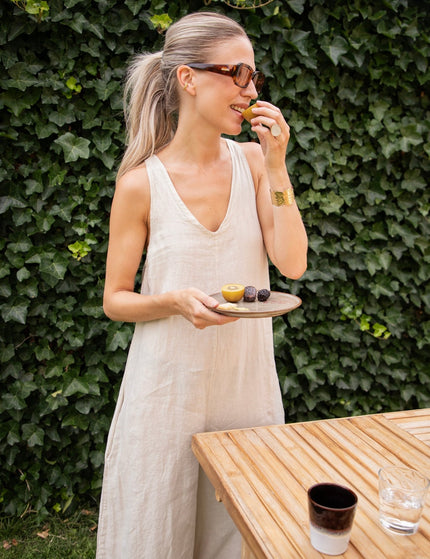 Wander Linen Beige - Jumpsuit - ellemilla