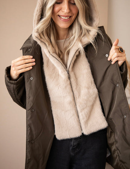 Warm Embrace Kaki/Beige - Jas - ellemilla