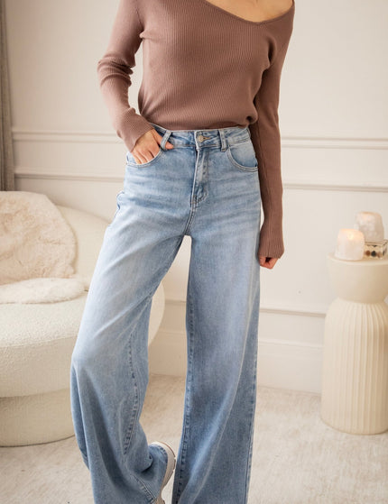 Wide Ease Blue - Jeans - ellemilla