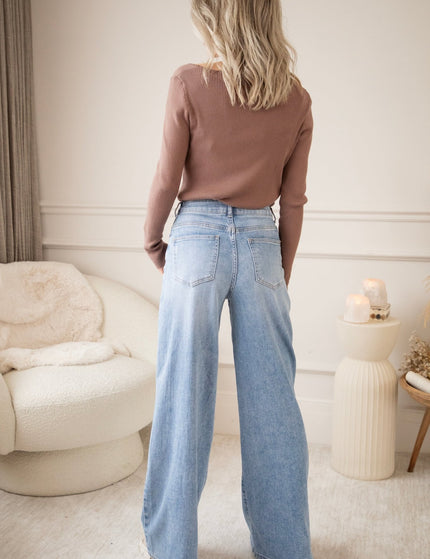Wide Ease Blue - Jeans - ellemilla