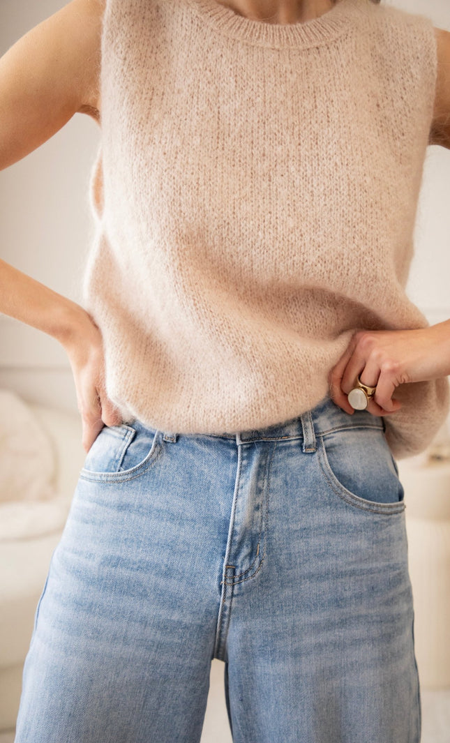 Wide Ease Blue - Jeans - ellemilla