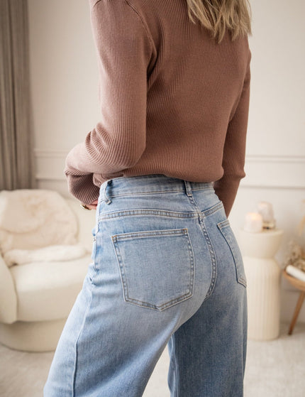 Wide Ease Blue - Jeans - ellemilla