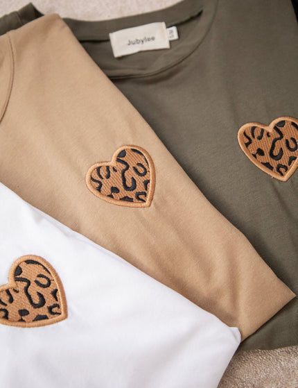 Wild Beating Heart Kaki - T-Shirt - ellemilla