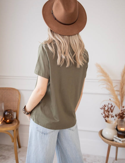 Wild Beating Heart Kaki - T-Shirt - ellemilla