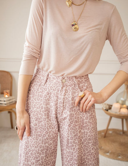 Wild Wide Soft Pink - Jeans - ellemilla