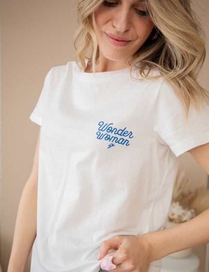 Wonder Woman White/Blue - T-Shirt - ellemilla