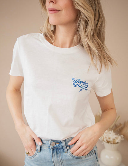 Wonder Woman White/Blue - T-Shirt - ellemilla