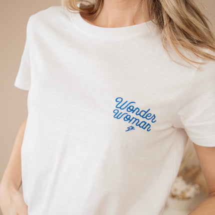 Wonder Woman White/Blue - T-Shirt - ellemilla
