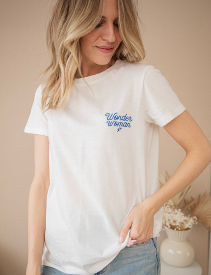 Wonder Woman White/Blue - T-Shirt - ellemilla