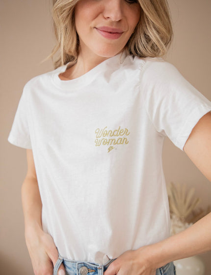 Wonder Woman White/Gold - T-Shirt - ellemilla