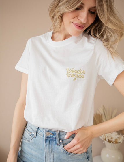 Wonder Woman White/Gold - T-Shirt - ellemilla