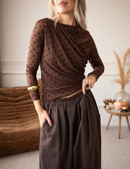 Wonderful & Wide Brown - Broek - ellemilla