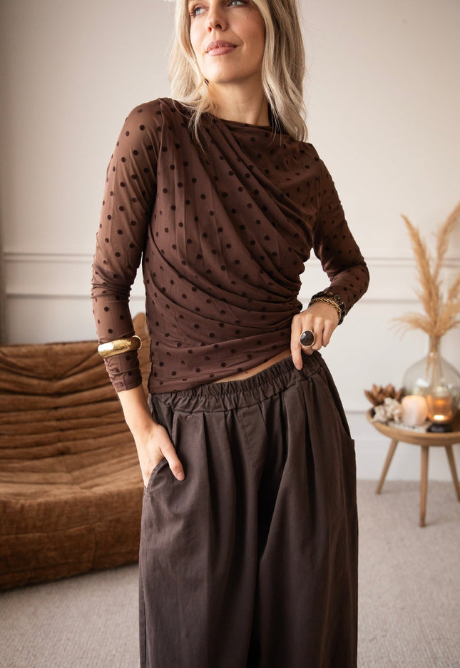 Wonderful & Wide Brown - Broek - ellemilla