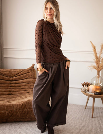 Wonderful & Wide Brown - Broek - ellemilla