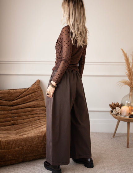 Wonderful & Wide Brown - Broek - ellemilla