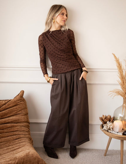 Wonderful & Wide Brown - Broek - ellemilla