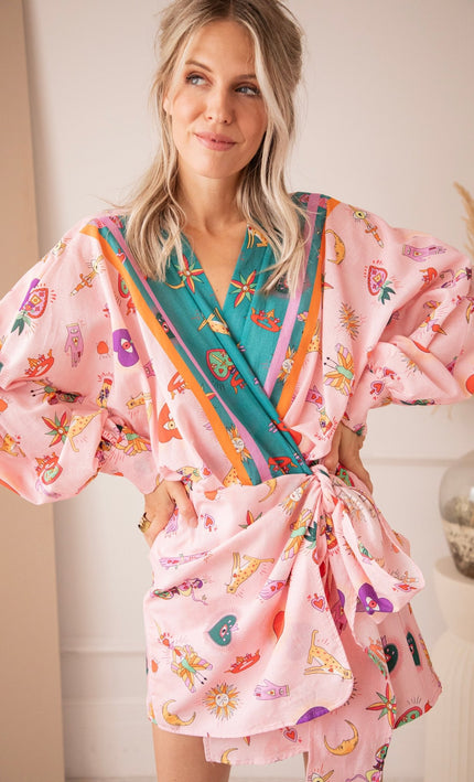 Wrapped In Wonders Baby Pink - Jurk - ellemilla