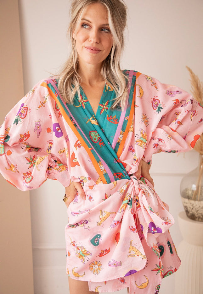 Wrapped In Wonders Baby Pink - Jurk - ellemilla