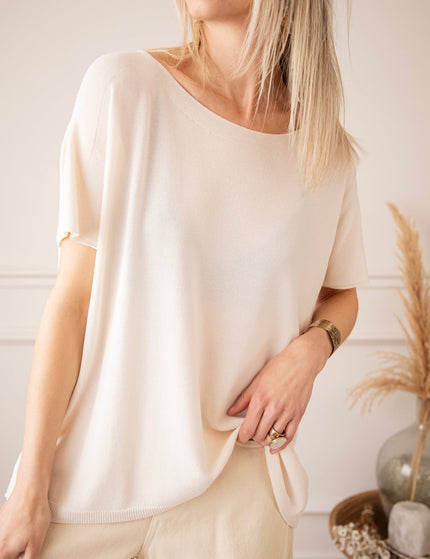 Yuna Beige - T-Shirt - ellemilla