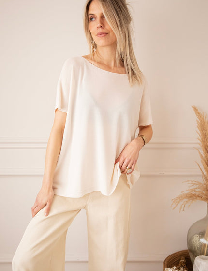 Yuna Beige - T-Shirt - ellemilla