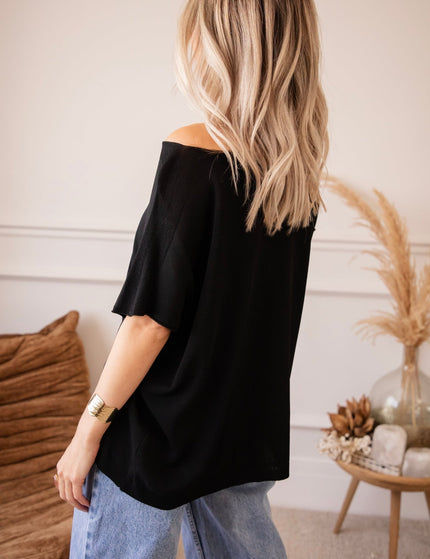 Yuna Black - T-Shirt - ellemilla
